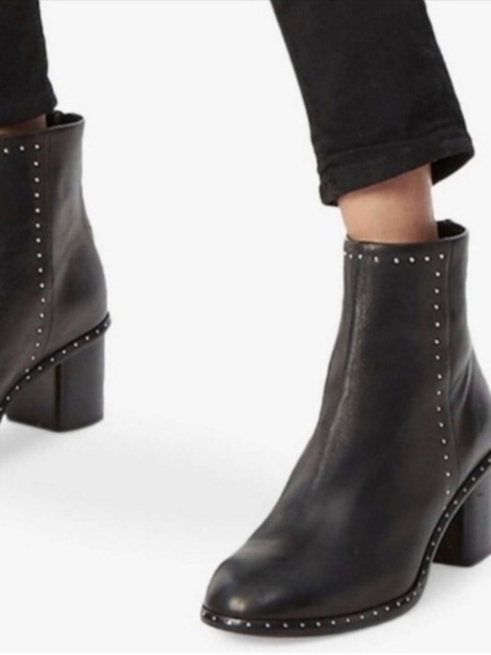 Rag & Bone Willow Studded Leather Boots 38